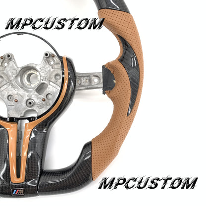 Mpcustom for BMW 6 series F06/F13/F12 carbon fiber steering wheel brown