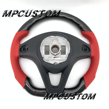 Mpcustom for Mercedes Benz c180 c300 carbon fiber steering wheel gloss