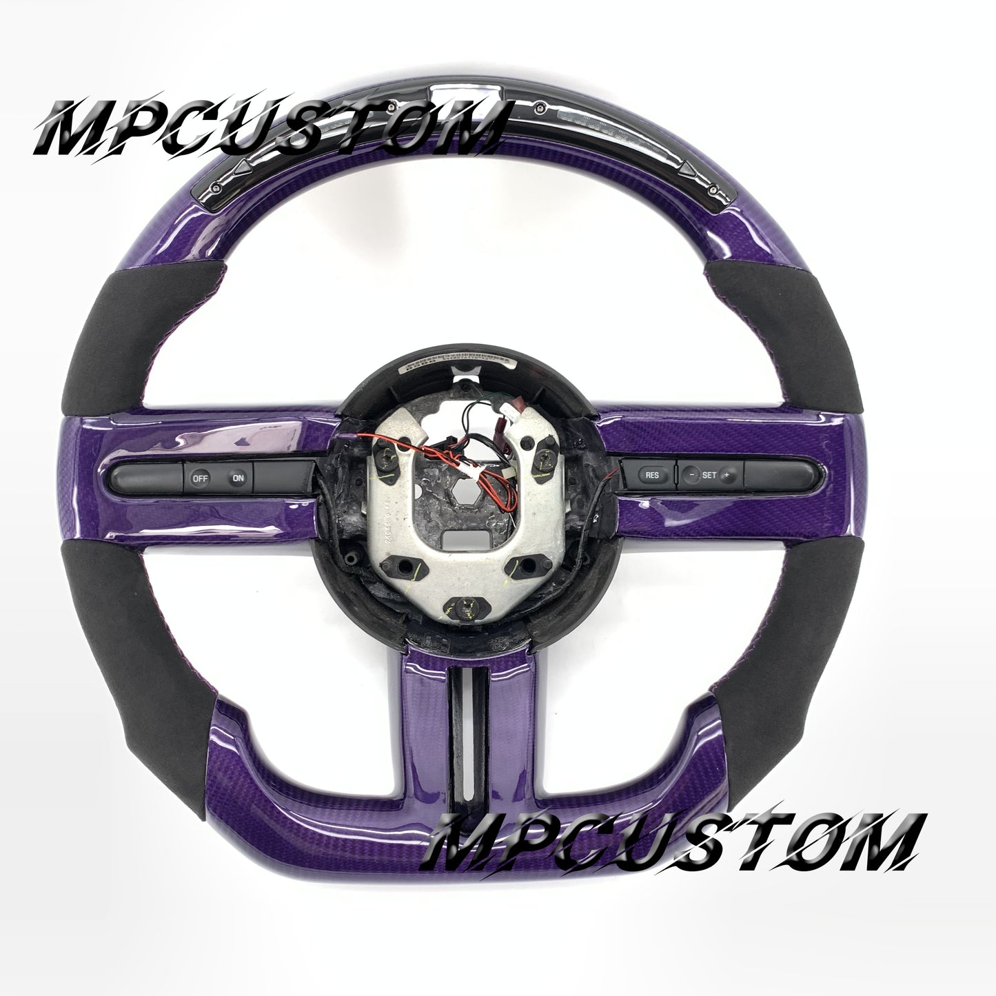 Mpcustom for Ford Mustang 2005-2008 carbon fiber steering wheel gloss