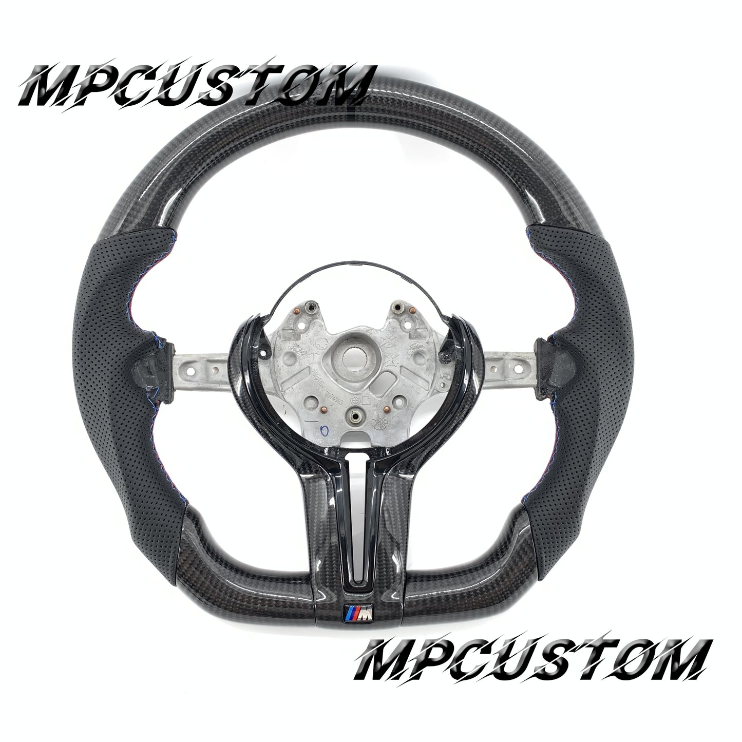 Mpcustom for BMW 5 series F10/F11 carbon fiber steering wheel perforated leather