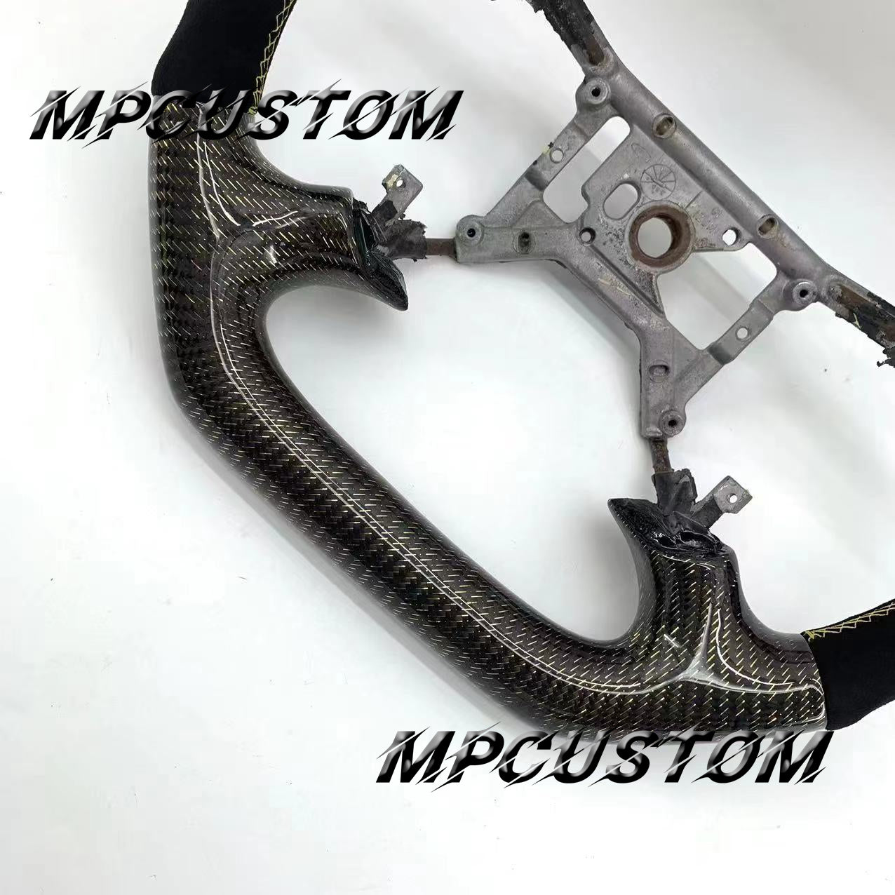 Mpcustom for Ford Mstang 1999-2004 carbon fiber steering wheel flat top