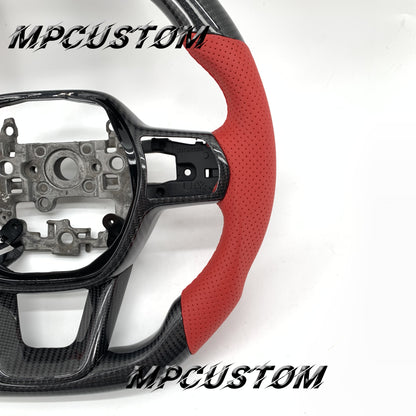Mpcustom for Honda 11th gen Civic carbon fiber steering wheel gloss