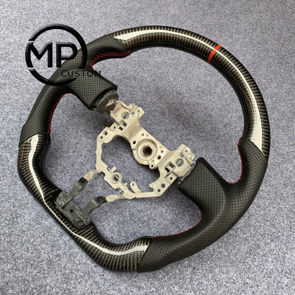 MPCUSTOM Fit For Toyota 86 (GT86) 2016-2020/Scion FRS Release Series 2.0 &nbsp;2016+/Subaru BRZ 2016-2020 carbon fiber steering wheel black perforated leather red center line