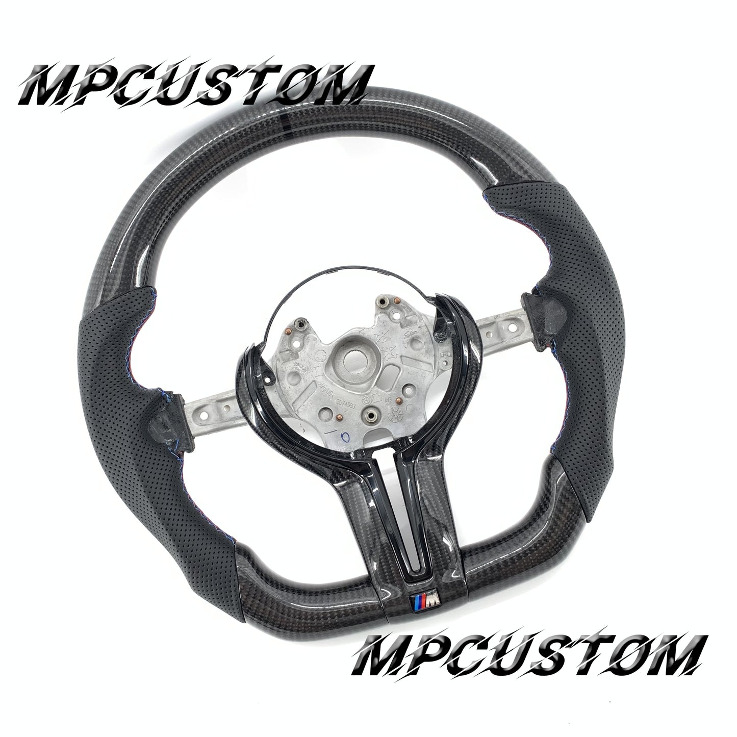 Mpcustom for BMW 6 series F06/F13/F12 carbon fiber steering wheel black stripe line