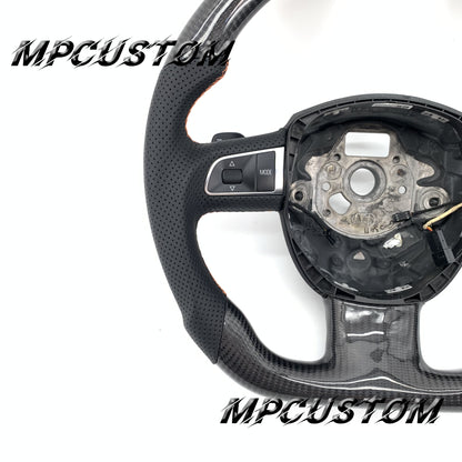 Mpcustom for Audi B7 A3 carbon fiber steering wheel gloss