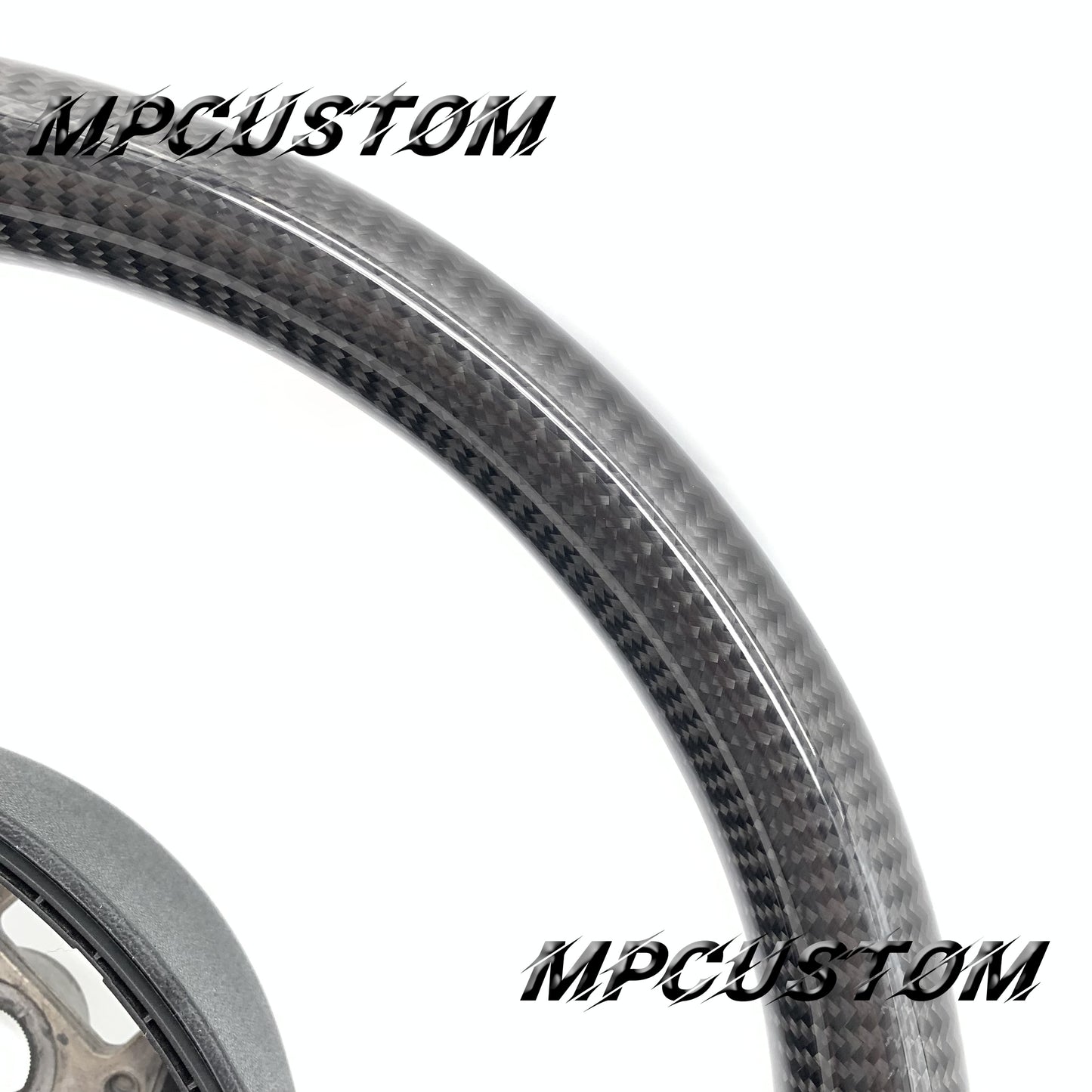 Mpcustom for Audi B7 A3 carbon fiber steering wheel gloss