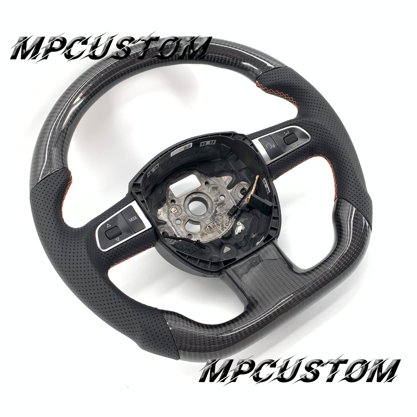 Mpcustom for Audi B7 A3 carbon fiber steering wheel gloss