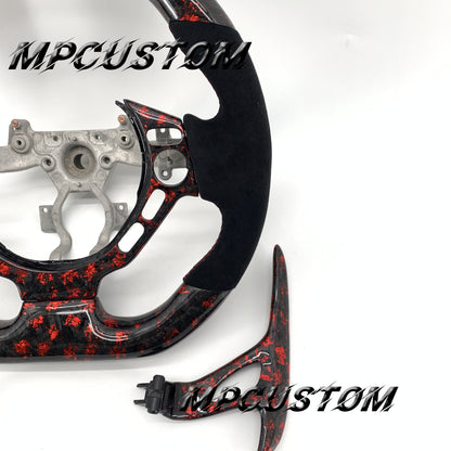Mpcustom for Nissan GTR R35 2009-2016 carbon fiber steering wheel flat top