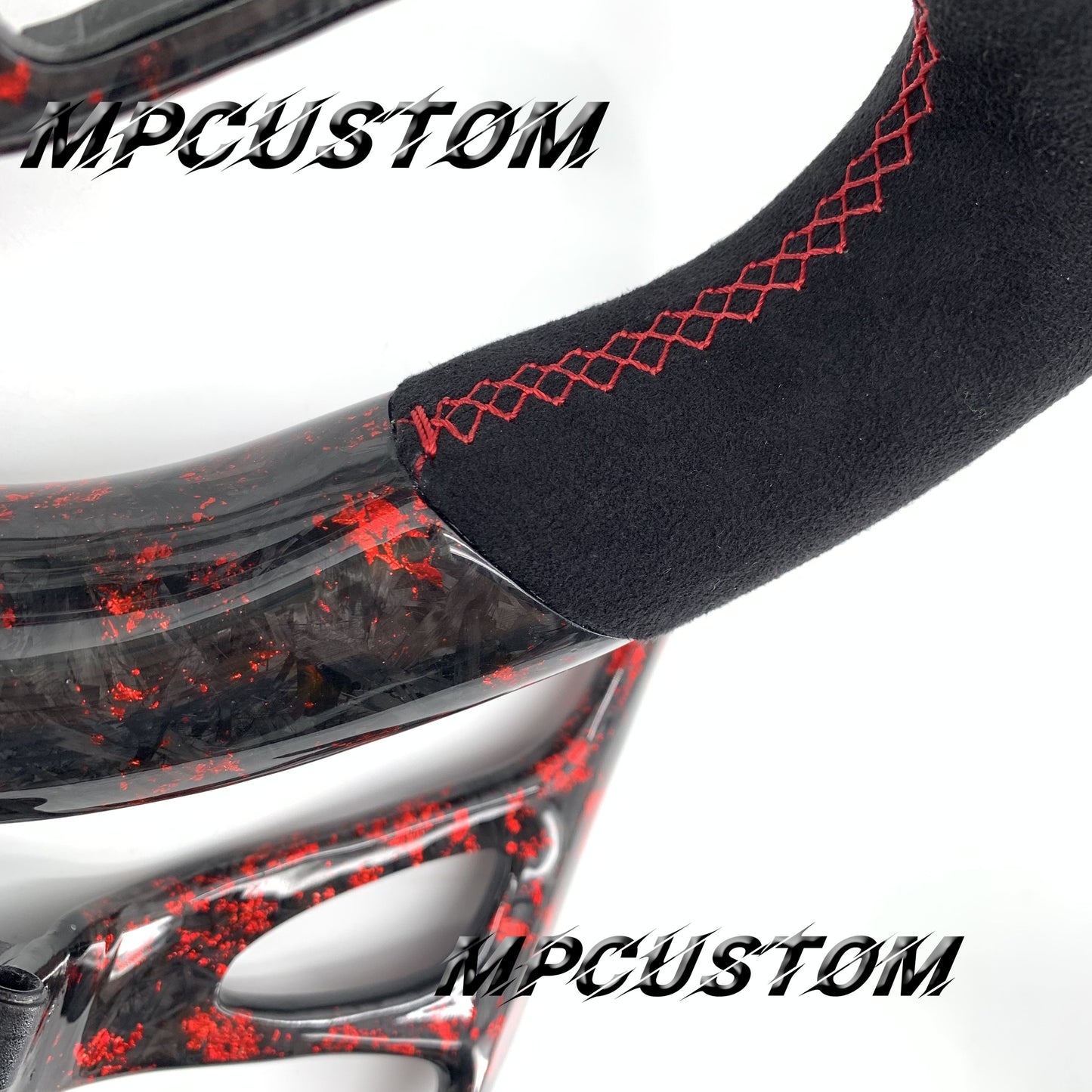 Mpcustom for Nissan GTR R35 2009-2016 carbon fiber steering wheel gloss and flat top