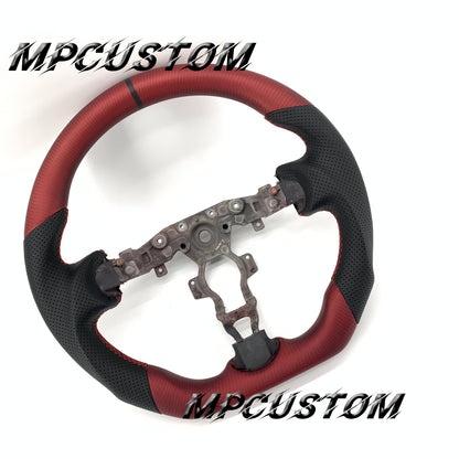 Mpcustom for Nissan 370z Juke z34 carbon fiber steering wheel black stripe line