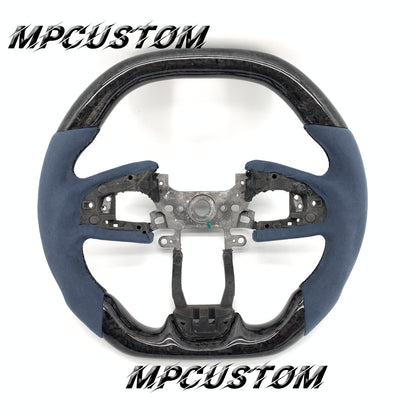 Mpcustom for Honda 10th Gen Civic carbon fiber steering wheel flat bottom