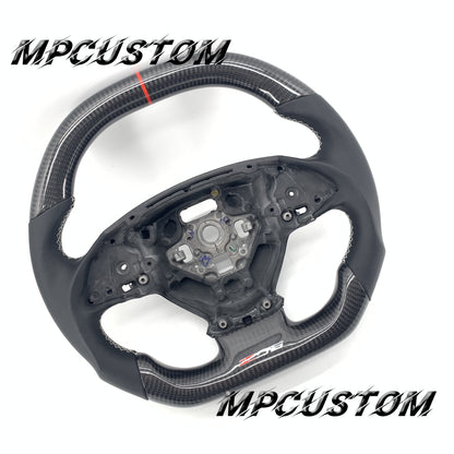 Mpcustom for Chevrolet Corvette C7 2014-2019 carbon fiber steering wheel red stripe line