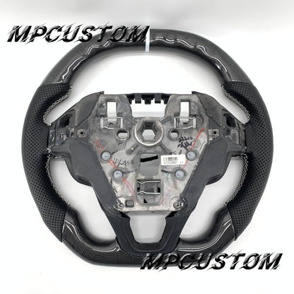 Mpcustom for Ford Mondeo MK5 2013-2020 carbon fiber steering wheel white stripe line