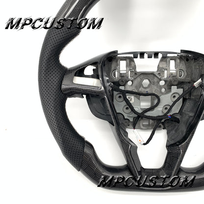 Mpcustom for Ford Mondeo MK5 2013-2020 carbon fiber steering wheel white stripe line