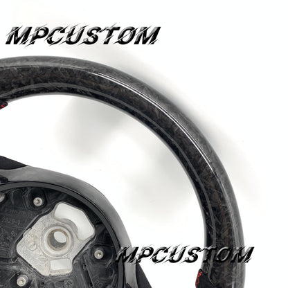 Mpcustom for Toyota Supra 2020 carbon fiber steering wheel red stitching