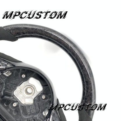 Mpcustom for Toyota Supra 2020 carbon fiber steering wheel black Alcantara