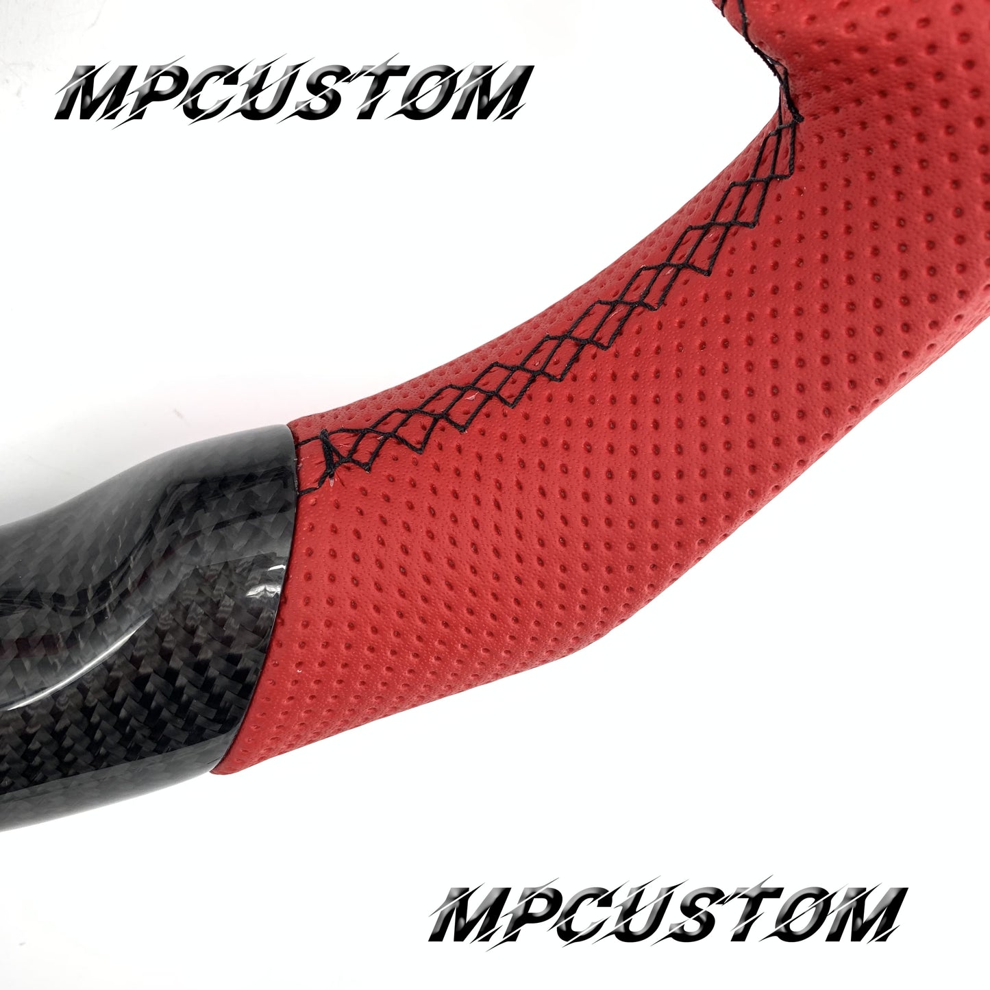 Mpcustom for Acura RDX 2019-2021 carbon fiber steering wheel red stripe line