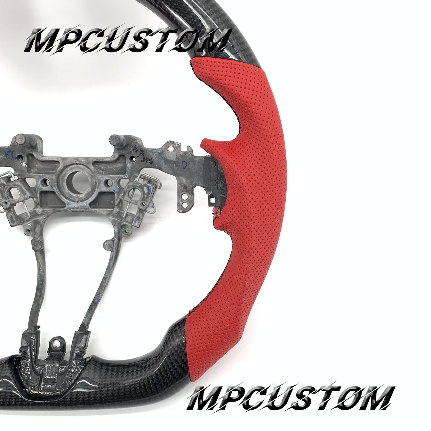 Mpcustom for Acura RDX 2019-2021 carbon fiber steering wheel red stripe line
