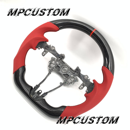 Mpcustom for Acura RDX 2019-2021 carbon fiber steering wheel red stripe line