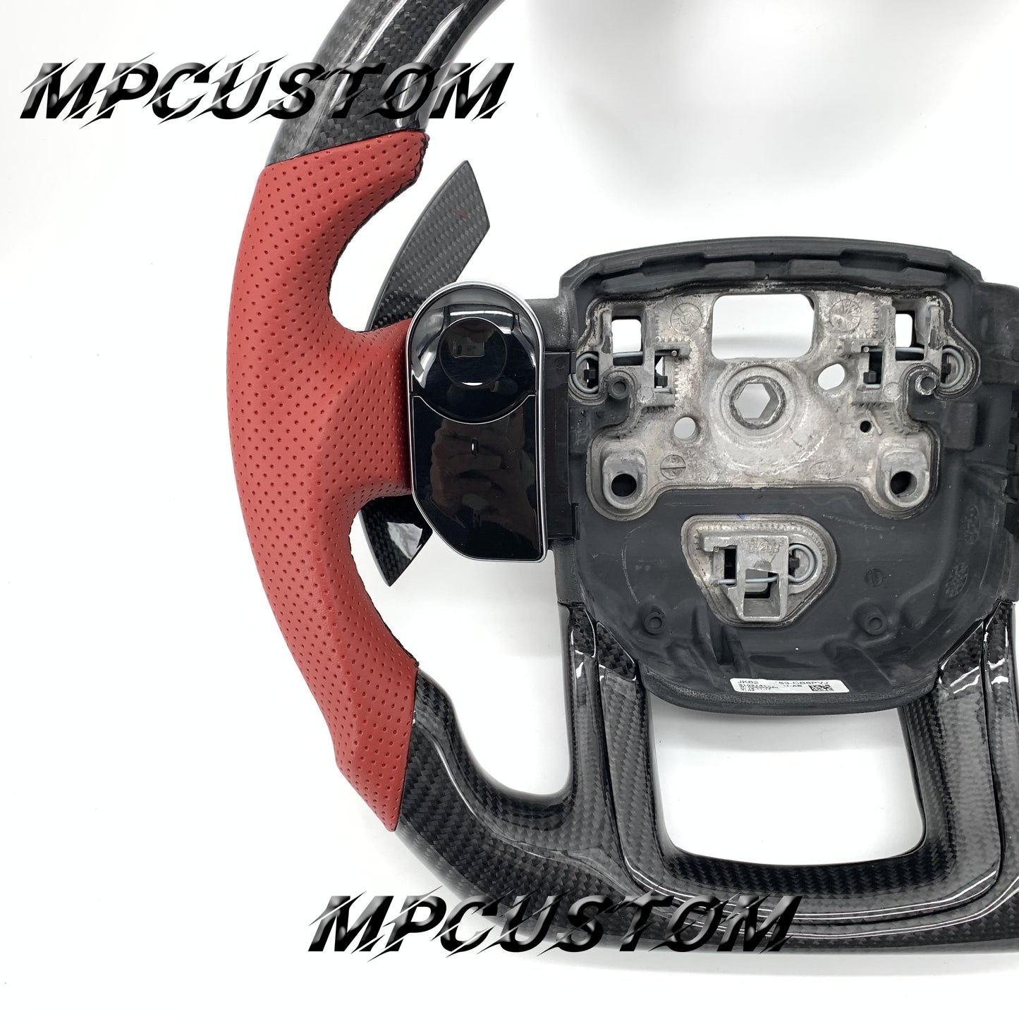 Mpcustom for Land Rover Range Rover carbon fiber steering wheel flat bottom and black stitching