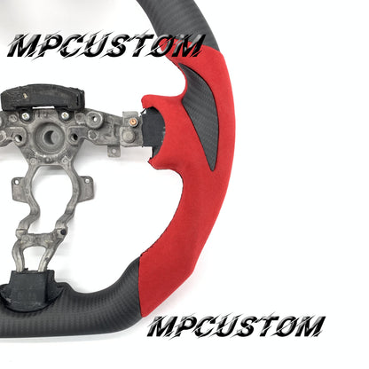 Mpcustom for Nissan 370z Juke z34 carbon fiber steering wheel Alcantara