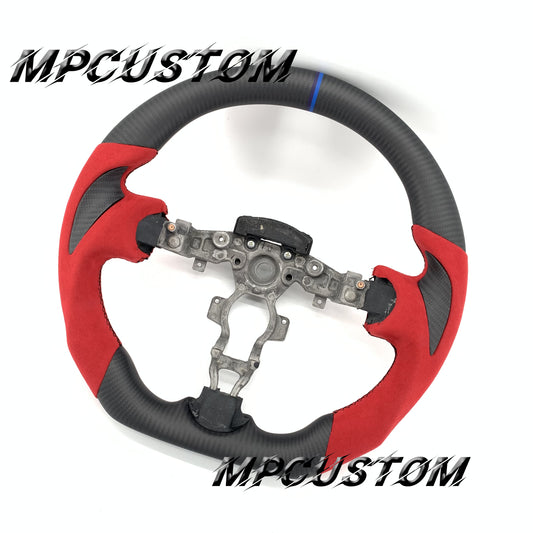 Mpcustom for Nissan 370z Juke z34 carbon fiber steering wheel blue stripe line