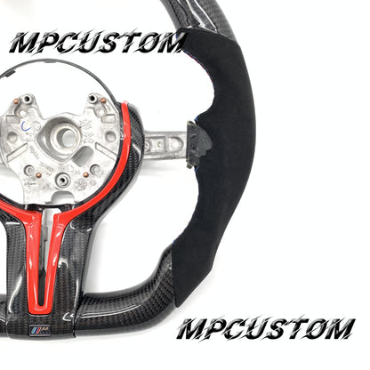 Mpcustom for BMW 6 series F06/F13/F12 carbon fiber steering wheel red stripe line