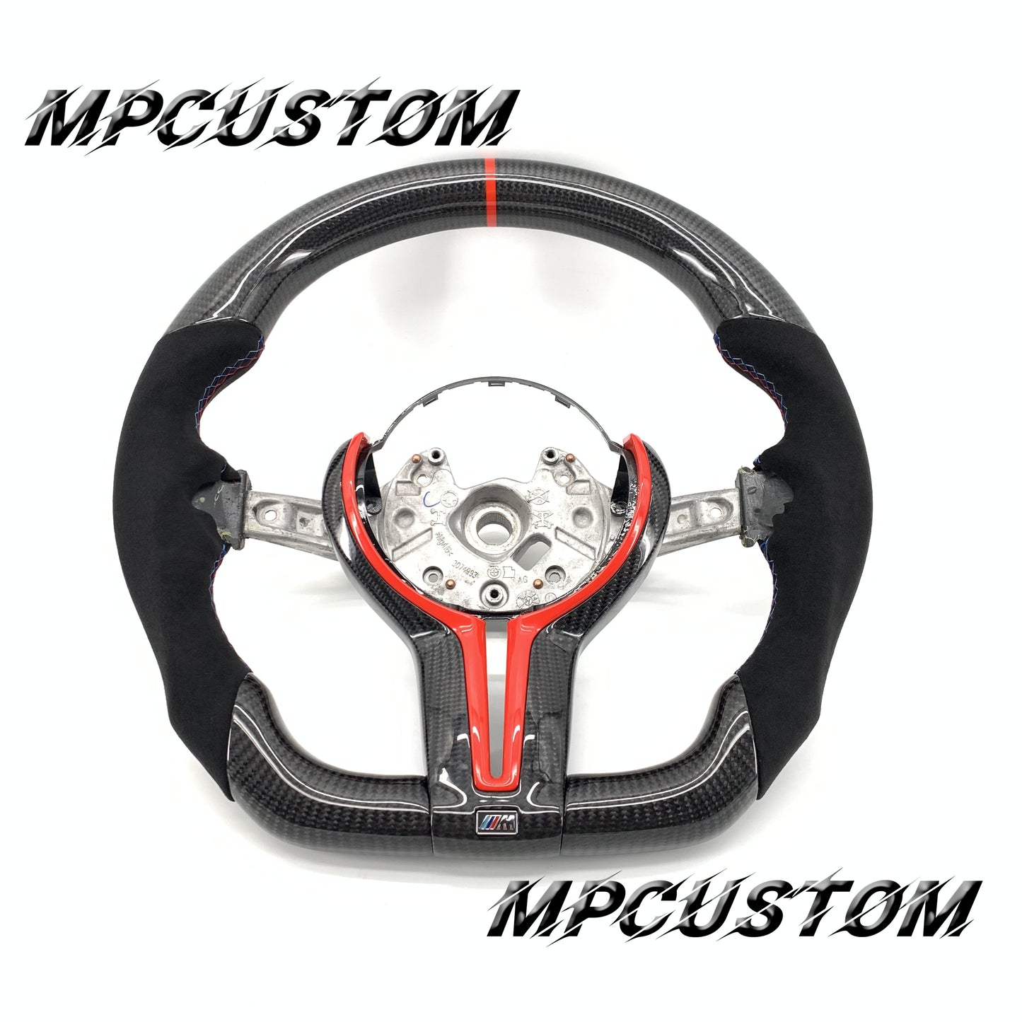 Mpcustom for BMW 1 series F20/F21/F40 carbon fiber steering wheel red stripe line