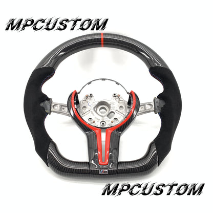 Mpcustom for BMW 1 series F20/F21/F40 carbon fiber steering wheel red stripe line