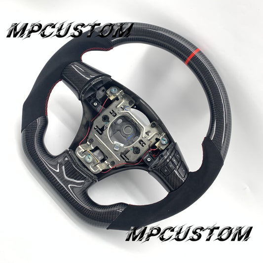 Mpcustom for Chevrolet Corvette C6 ZR1 Z06 carbon fiber steering wheel round top