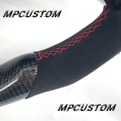 Mpcustom for Chevrolet Corvette C6 ZR1 Z06 carbon fiber steering wheel round top