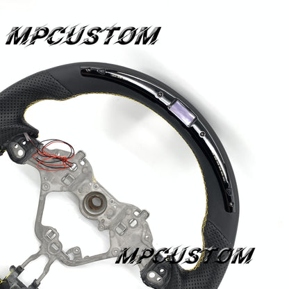 Mpcustom for Toyota 86 BRZ FRS 2017-2019 carbon fiber steering wheel led and smooth