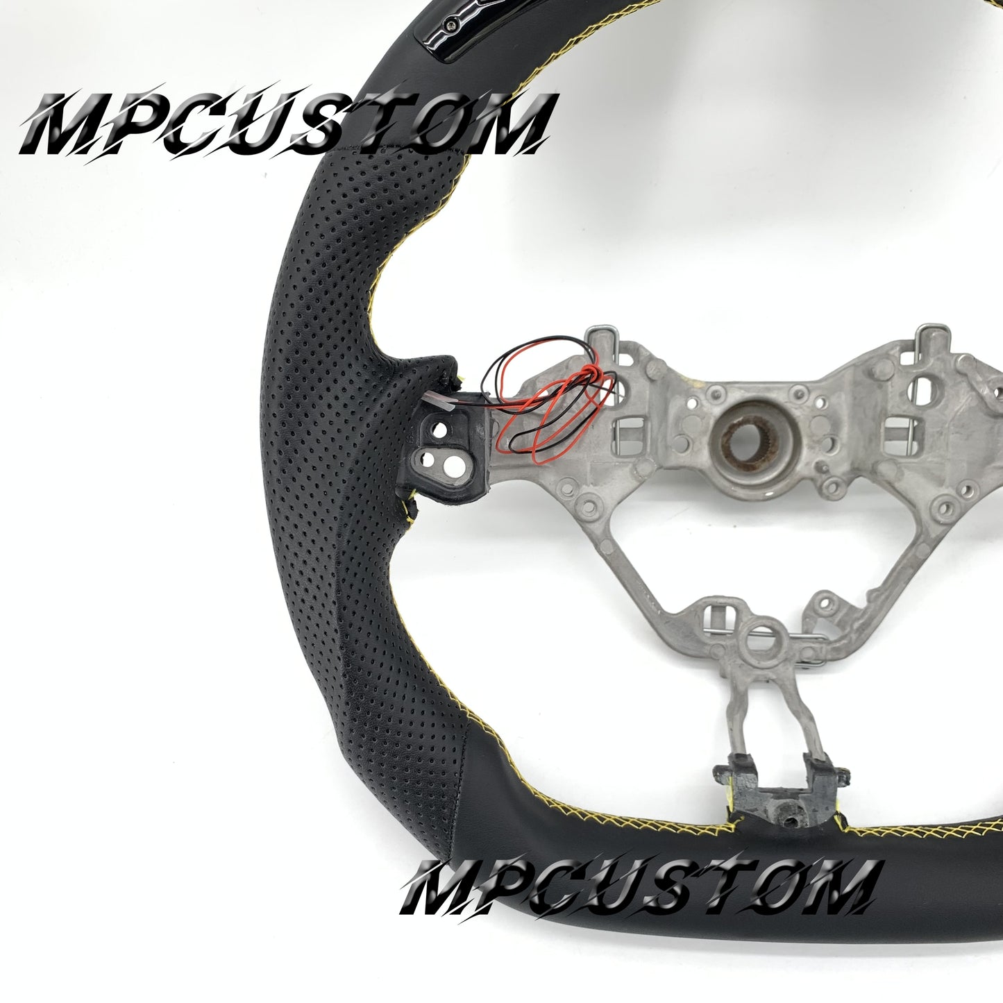 Mpcustom for Toyota 86 BRZ FRS 2017-2019 carbon fiber steering wheel led and smooth