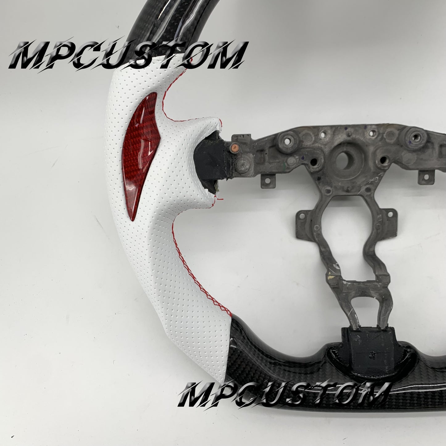Mpcustom for Nissan 370z Juke z34 carbon fiber steering wheel flat bottom