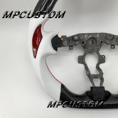 Mpcustom for Nissan 370z Juke z34 carbon fiber steering wheel flat bottom