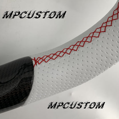 Mpcustom for Nissan 370z Juke z34 carbon fiber steering wheel flat bottom