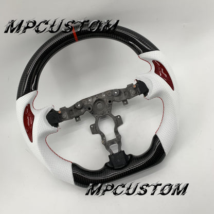 Mpcustom for Nissan 370z Juke z34 carbon fiber steering wheel round top