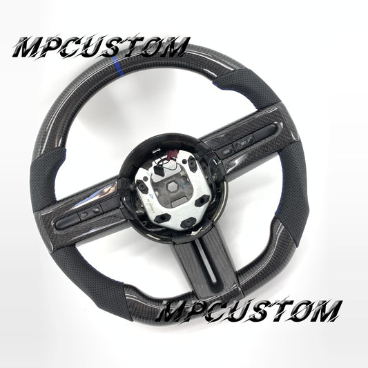 Mpcustom for Ford Mustang 2005-2008 carbon fiber steering wheel flat bottom