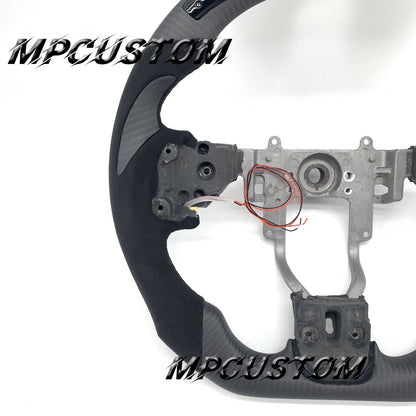 Mpcustom for Mitsubishi EVOX carbon fiber steering wheel led