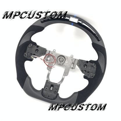 Mpcustom for Mitsubishi EVOX carbon fiber steering wheel led