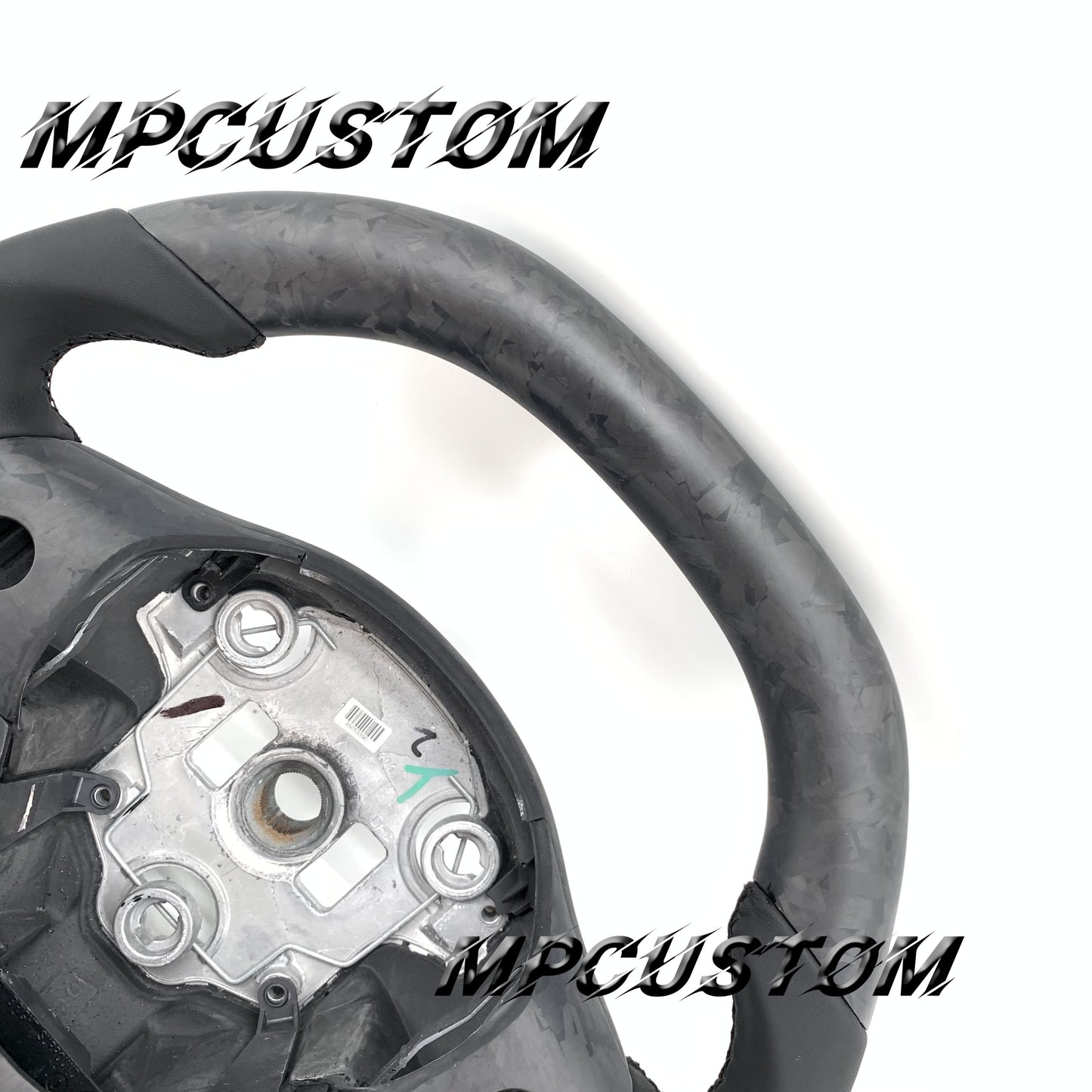 Mpcustom for Tesla model 3 Y carbon fiber steering wheel flat top