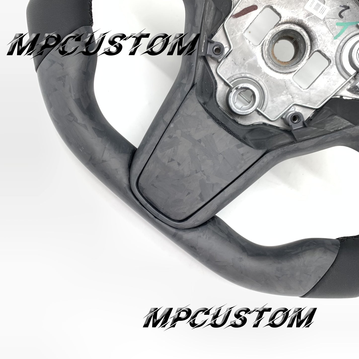 Mpcustom for Tesla model 3 Y carbon fiber steering wheel flat top and matte