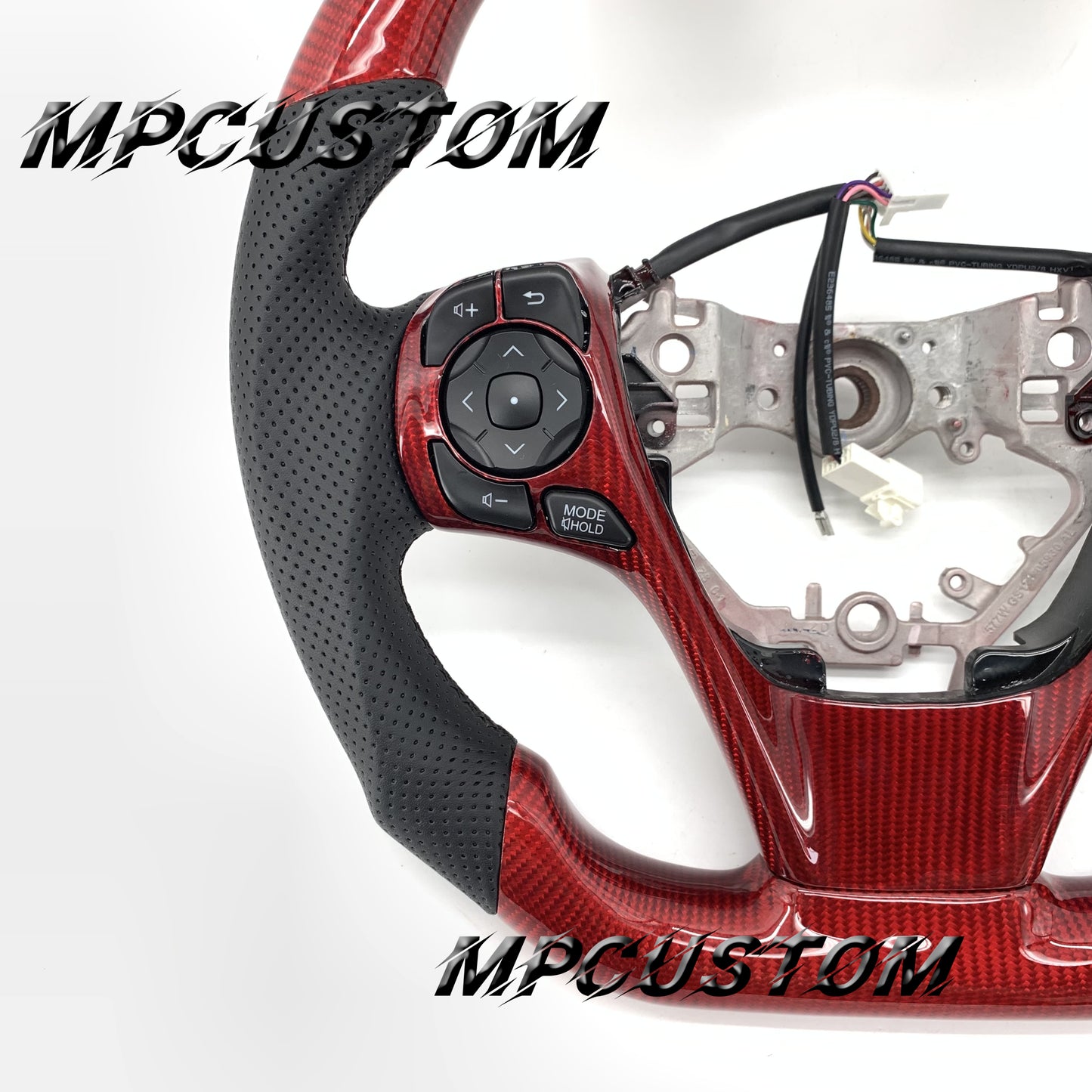 Mpcustom for Toyota 7th camry carbon fiber steering wheel gloss and rounnd top