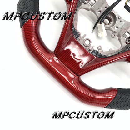 Mpcustom for Toyota 7th camry carbon fiber steering wheel gloss and rounnd top