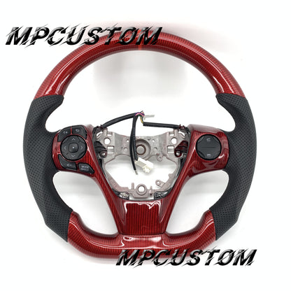 Mpcustom for Toyota 7th camry carbon fiber steering wheel gloss and rounnd top