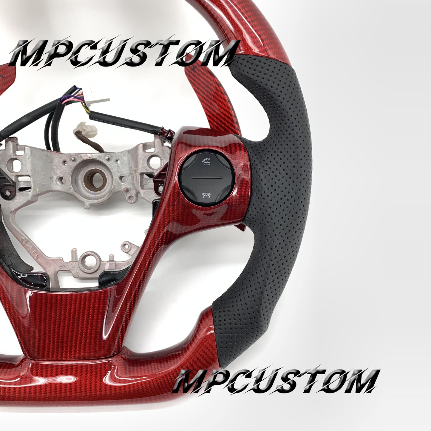 Mpcustom for Toyota 7th camry carbon fiber steering wheel gloss and falt bottom