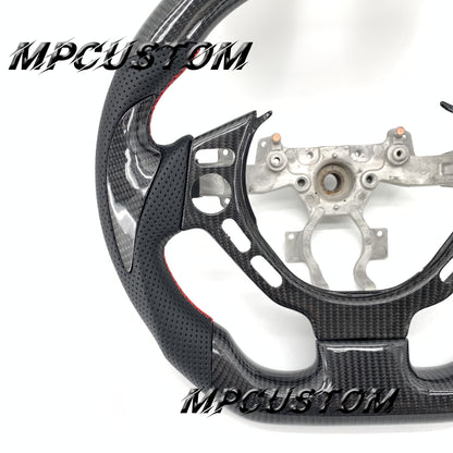 Mpcustom for Nissan GTR R35 2009-2016 carbon fiber steering wheel gloss and flat bottom