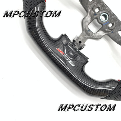 Mpcustom for Chevrolet Corvette C6 ZR1 Z06 carbon fiber steering wheel gloss carbon fiber