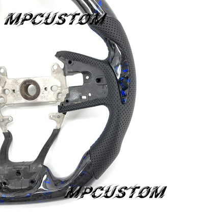 Mpcustom for Honda 10th Gen Civic 2016+ carbon fiber steering wheel blue stitching