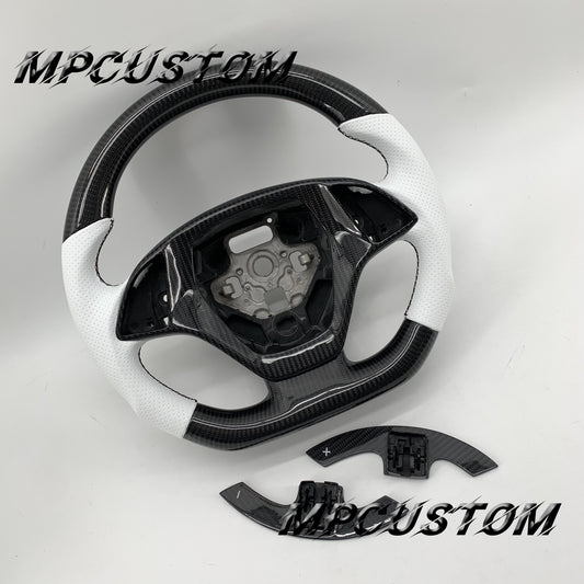 Mpcustom for Chevrolet Corvette C7 2014-2019 carbon fiber steering wheel black stitching